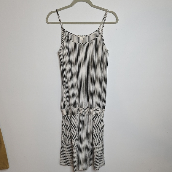 dylan Dresses & Skirts - Dylan Black and Tan Striped Midi Dress Sz XS